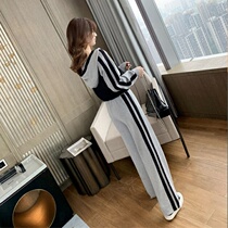 Tide Card Spring Autumn Season New Foreign Air Trendy Relaxation Salt Teo Street Fashion Minus Age Sports Two Sets Pants Suit Women