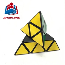 Jin Jielong third-order alien Rubiks cube Pyramid Rubiks cube solid color competition Entry puzzle childrens toy puzzle play