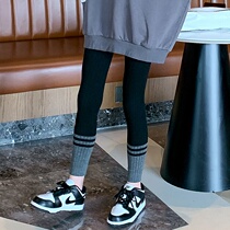Girls bottom pants 2021 new children Womens big child slim pants outside wearing girl Spring and autumn style Fashion Small Leggings Pants
