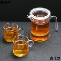 Heat-resistant glass teapot Filter black tea tea maker Tea water separation tea cup Small household Kung Fu tea set