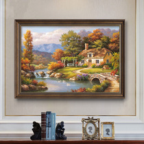 2021 new cross-stitch living room handmade own thread embroidery dream home small piece small embroidery full of European pastoral