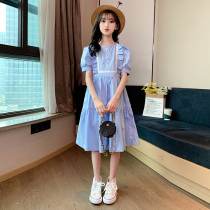  Girls dress summer thin section 2021 new childrens western style girl princess dress big child summer cotton skirt