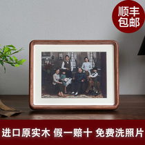 Photo album photo frame set up solid wood photo frame custom picture frame hanging wall a4 6 8 inch wash photo made wedding photo decoration