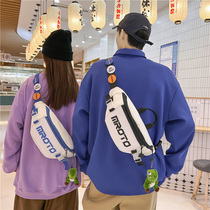 Tide Card Chest Bag Men Sports Day Series Italics Satchel Bags women mobile phone pockets Single shoulder satchel student backpacks