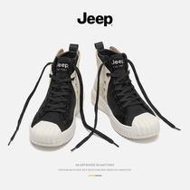 jeep jeep mens shoes 2021 new spring and autumn High mens canvas shoes Korean trend autumn casual shoes