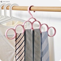 Scarf storage rack Scarf finishing box rack Belt storage artifact Tie shelf Multi-function hook hanger hanger rack
