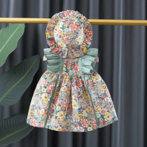Baby girl summer dress 2 Children foreign style girl 3 Children sundress One year old girl floral dress summer