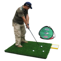 Golf pad double-sided swing cutter practice pad 1*1 2m indoor and outdoor office Baichuan new products