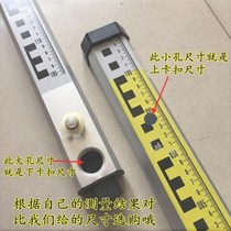 Universal meter button Tower buckle Tower ruler 5 feet 3 level aluminum alloy accessories round 7 buckle