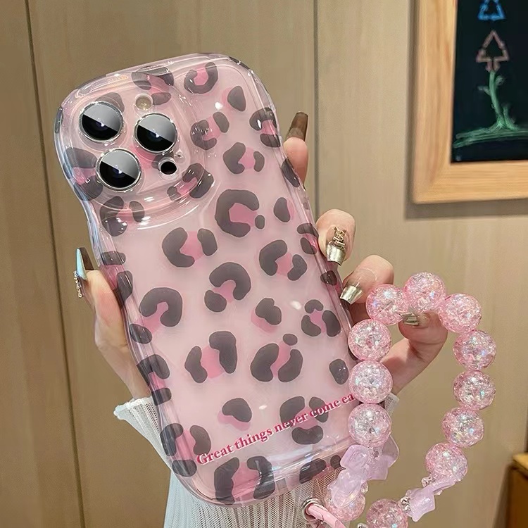 这移动端壳是来抢我钱包的吗。粉色豹纹还可以够防摔？