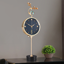 Enamel high-end clock modern light luxury living room home desktop fashion desk clock desktop clock creative ornaments