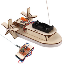 Remote control open ship technology hand-made diy invention kindergarten primary school students benefit intelligence children's toy steam
