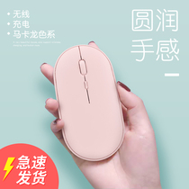 Bluetooth wireless mouse girl cute rechargeable mute Suitable for Xiaomi Apple Huawei Lenovo notebook
