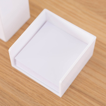 Note paper storage box simple ins Wind solid color plastic office stationery students note book storage box desktop hotel front desk lobby put non-sticky note paper finishing storage box