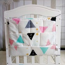 Baby bedside storage diaper hanging bag bedside cotton children picture book college student textbook storage multifunctional washing
