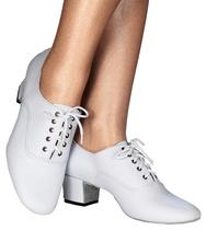   White (heel height 3 5cm)Shebin gait training shoes Latin dance shoes Aerobics shoes Baoding Xiu dance