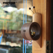 MUSOR snail Wind Bell suction door type doorbell housewarming gift Japanese door opening tip ring hanging Bell