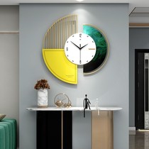 Fashion light luxury wall clock European living room home decoration art modern simple restaurant Net red time clock