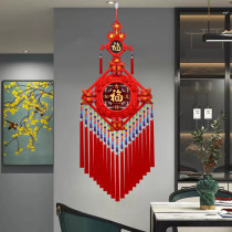 National style Chinese knot pendant living room large high-grade blessing new Chinese New Year decoration Xuanwang closed on TV Wall