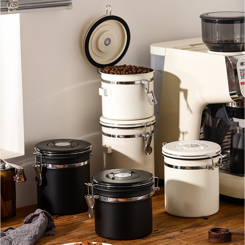 ステンレス製コーヒー豆貯蔵タンク、コーヒー粉密閉タンク、粉乳貯蔵タンク、真空一方向排気貯蔵タンク