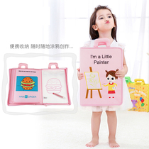 Baby puzzle painting cloth book Childrens Painting Book color writing board graffiti puzzle board toy boy girl gift