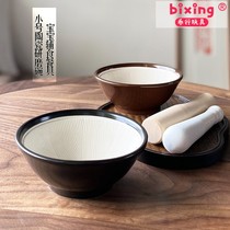 Baby food grater baby manual grinding bowl fruit and vegetable rice paste food grinder Japanese ceramic garlic grinder