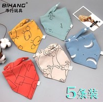 0-1-2-3-4-5-6-year-old scarf-baby triangular saliva towel wipes up the code scarf pure cotton spring summer season 