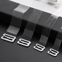 Underwear straps summer 1 3 5 pairs of transparent shoulder straps invisible one-word collar non-slip student bra detachable wide