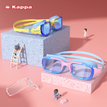 Kappa childrens swimming goggles Boys and girls high-definition waterproof and anti-fog professional eye protection diving swimming goggles equipment