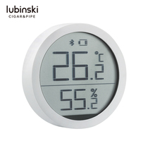 Lubinski Cigar Electronic Thermo-Hygrometer High Sensitive Precision Mini Table Humidor Cabinet with Touch Screen
