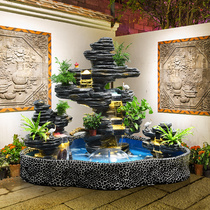 Large rockery flowing water fountain indoor balcony office Villa outdoor garden courtyard fish pond landscaping ornaments