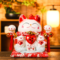 Wealth cat creative wedding gift to send friends new wedding lucky cat cute desktop home decoration ornaments