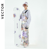 VECTOR2021 new ski belt pants womens veneer double board thick warm waterproof windproof ski pants winter
