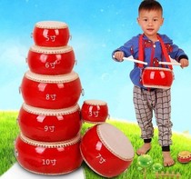 Infant childrens waist drum childrens kindergarten home beating Teaching Drum new tambourine male and female toy drum