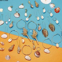 Bohemian Sea Shell Conch Geometric Pendant Earrings Fashion