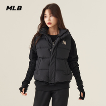 MLB official men and women stand collar down vest NY windproof warm leisure loose 21 years autumn and winter New DVB01
