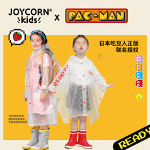 Plus childrens raincoat kindergarten baby long schoolbag for primary school students transparent poncho boys and girls 10 years old