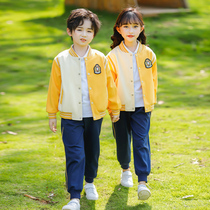 Primary school uniforms Spring and autumn clothing Academy style first grade childrens class uniforms customized sportswear suits kindergarten Garden uniforms
