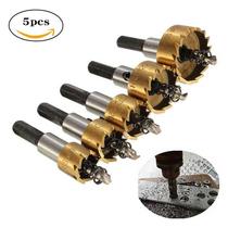5pcs high speed steel perforator 16-30mm coated titanium stainless steel reaming machine metal sheet punching drill