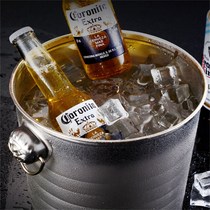 Stainless steel ice bucket commercial bar KTV special beer wine creative ice bucket ice bucket champagne bucket home