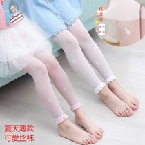Childrens pantyhose summer anti-hook silk girl mesh stockings ultra-thin baby bottling socks Princess 3-6-9-12 years old