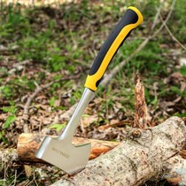 Axe Wood chopping woodworking axe Household small pure steel Full stainless steel wood chopping artifact Outdoor tools Large mountain axe