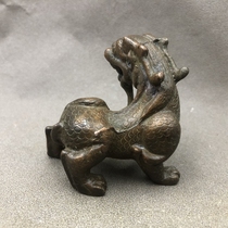 Antique Miscellaneous beasts small ornaments home craft desktop ornaments retro bronze