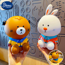 Bai Mao Brown bear piggy bank net red with the same childrens piggy bank drop-proof male and female students cute piggy bank creative simplicity