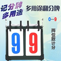 Basketball game scoreboard 2 three four six-digit scoreboard 6 billiards color score cards score card