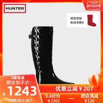 Hunter womens boots 2021 autumn and winter New British ins tide cool bombing Street rhomboids rain boots