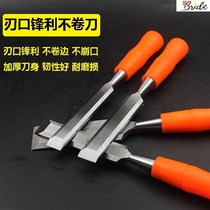 Woodworking chisel carpentry chisel Special Steel woodworking tool book wooden handle steel chisel Carpenter flat chisel flat chisel flat chisel flat chisel