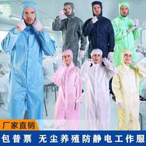 Conjoined dust-free clothing Purification clothing Dust-free clothing Anti-static one-piece clothing Clean clothing Spray paint clothing Dust-proof protective work clothes