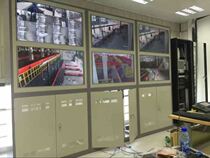LCD screen monitoring TV wall cabinet Monitoring table splicing screen wall cabinet