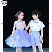 June 1 childrens performance clothes kindergarten Primary School students chorus clothes new girls skirt Childrens Day performance costumes